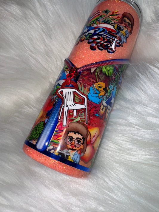 Bad Bunny Zipper Tumbler