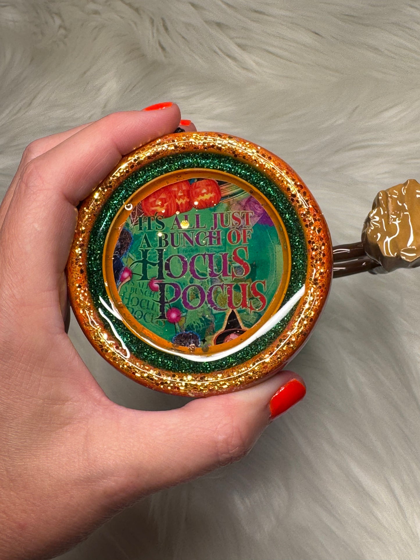 Hocus pocus 24 oz zipper with handle