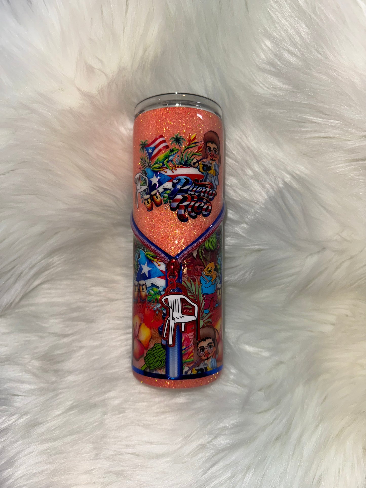 Bad Bunny Zipper Tumbler