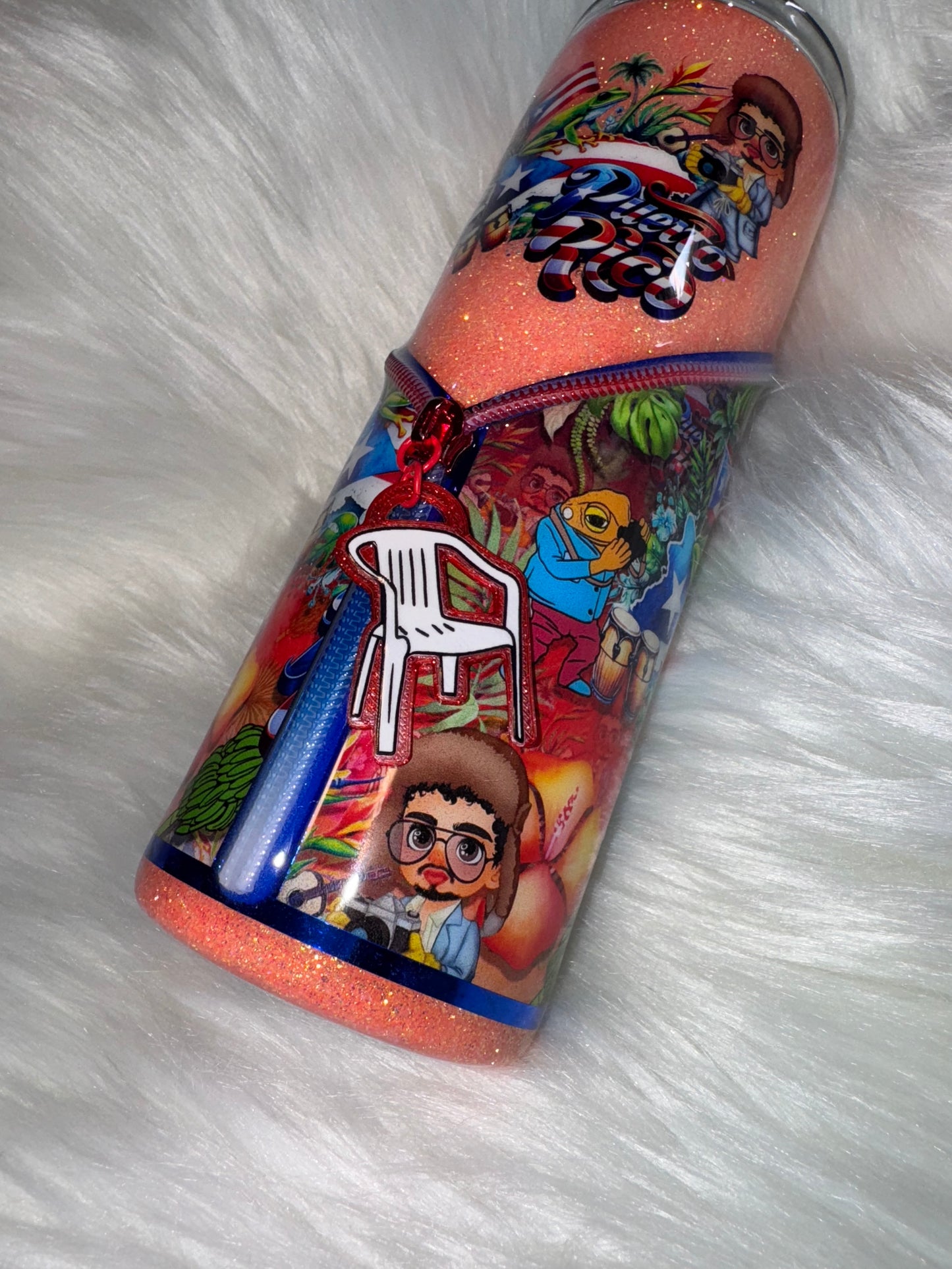 Bad Bunny Zipper Tumbler