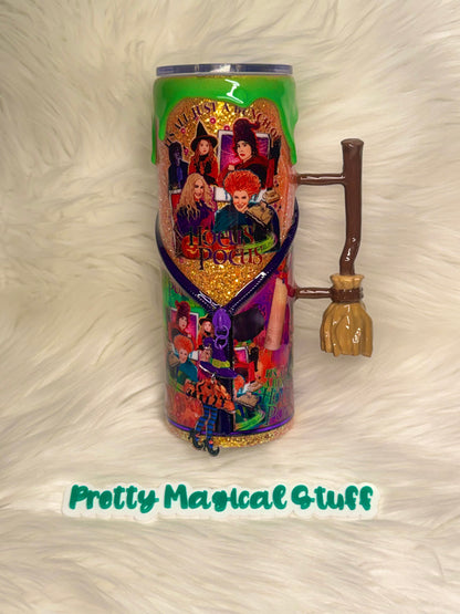 Hocus pocus 24 oz zipper with handle