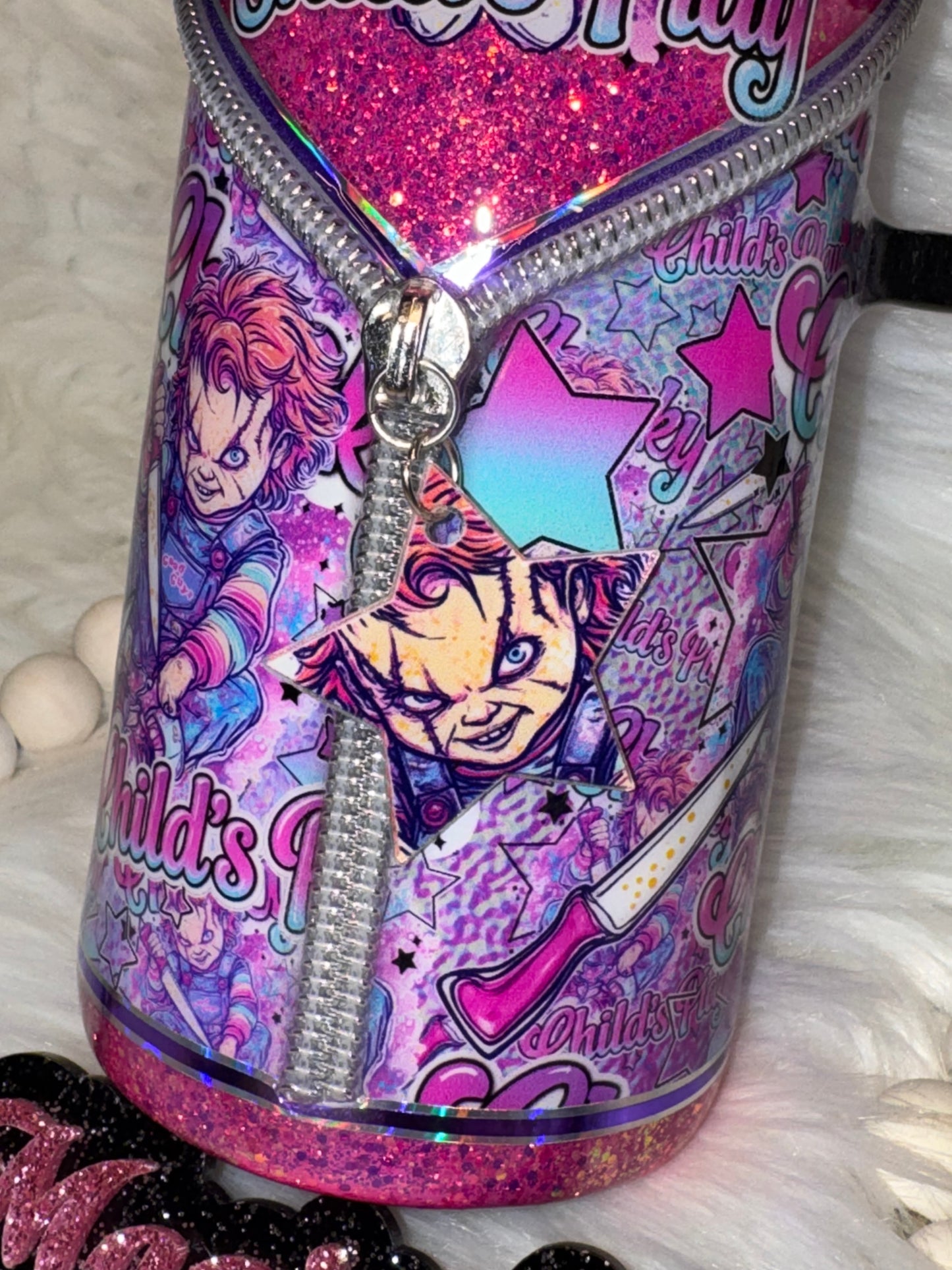 Chucky Zipper/3D handle tumbler