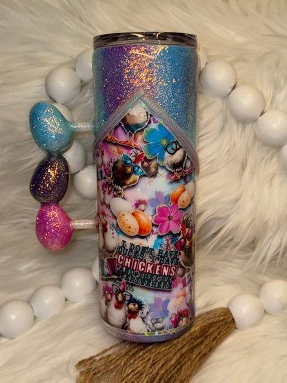 Chickens Everywhere tumbler