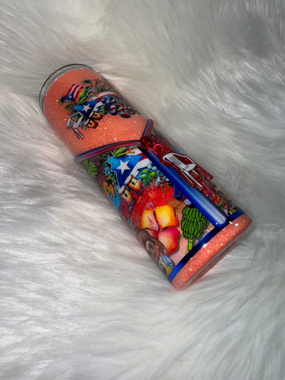 Bad Bunny Zipper Tumbler