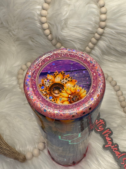 Honeybee and Sunflowers