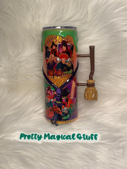 Hocus pocus 24 oz zipper with handle