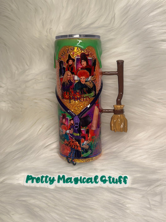 Hocus pocus 24 oz zipper with handle