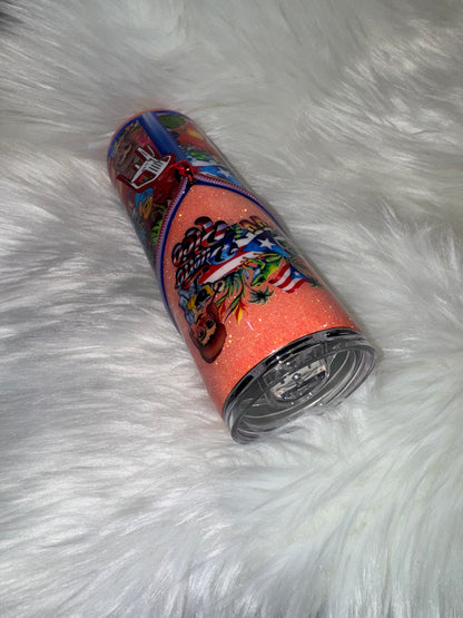 Bad Bunny Zipper Tumbler