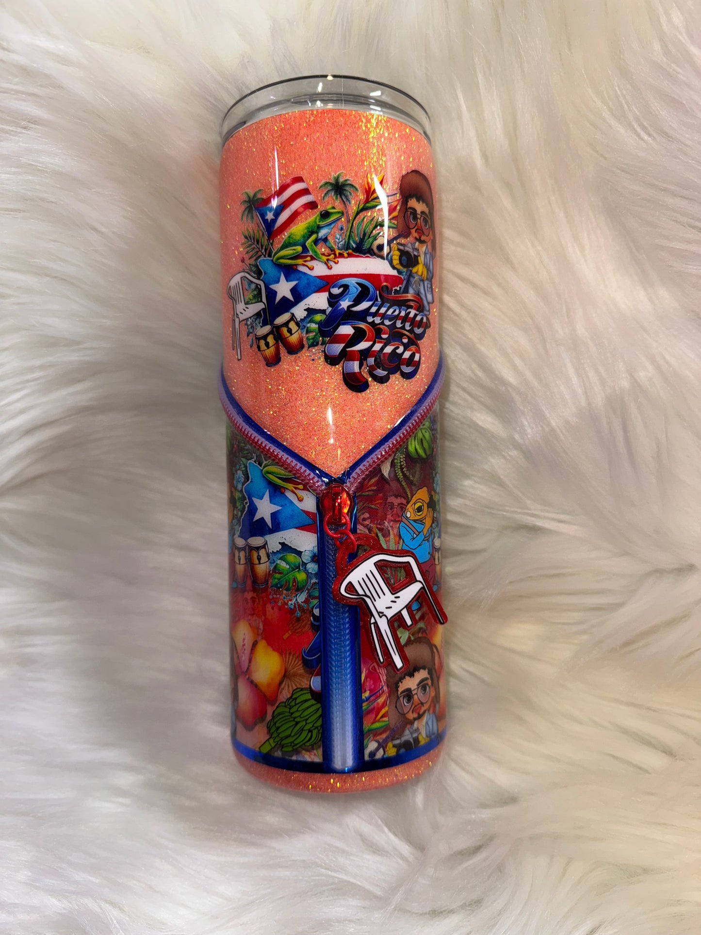 Bad Bunny Zipper Tumbler