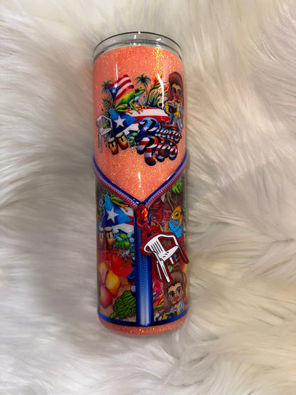 Bad Bunny Zipper Tumbler