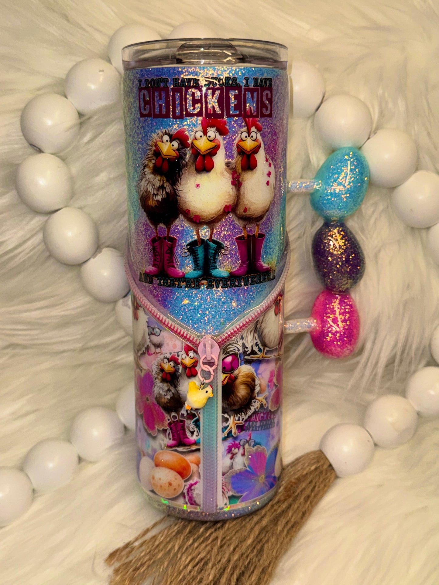 Chickens Everywhere tumbler