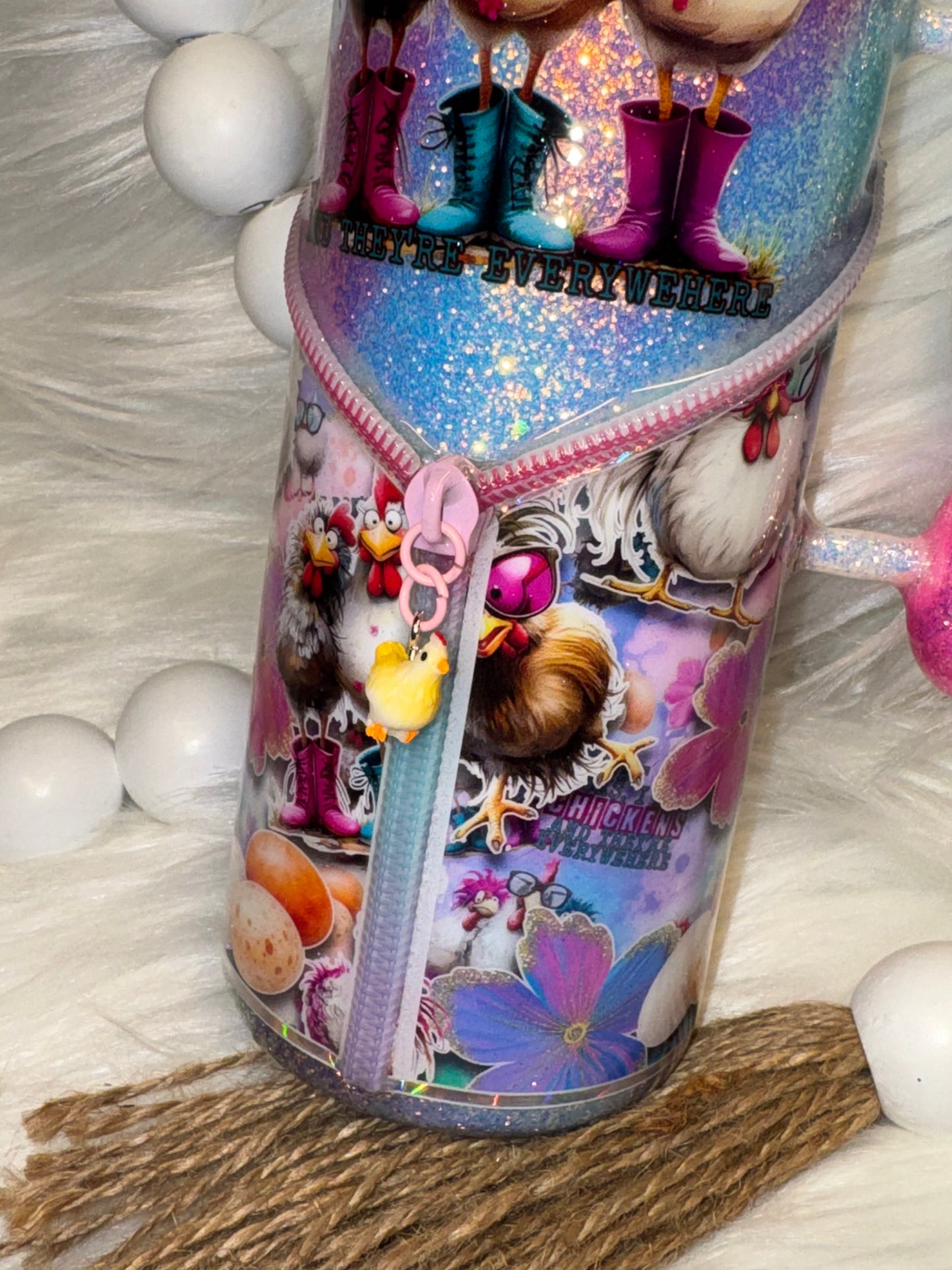 Chickens Everywhere tumbler