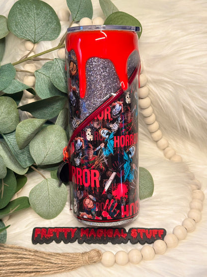 Horror Men Zipper Tumbler