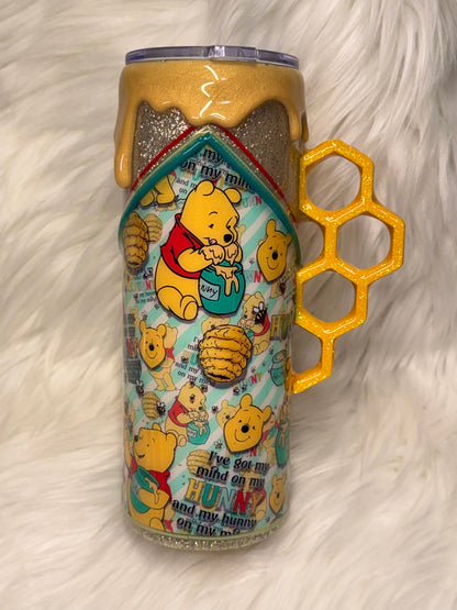 My mind on my hunny and my hunny on my mind tumbler