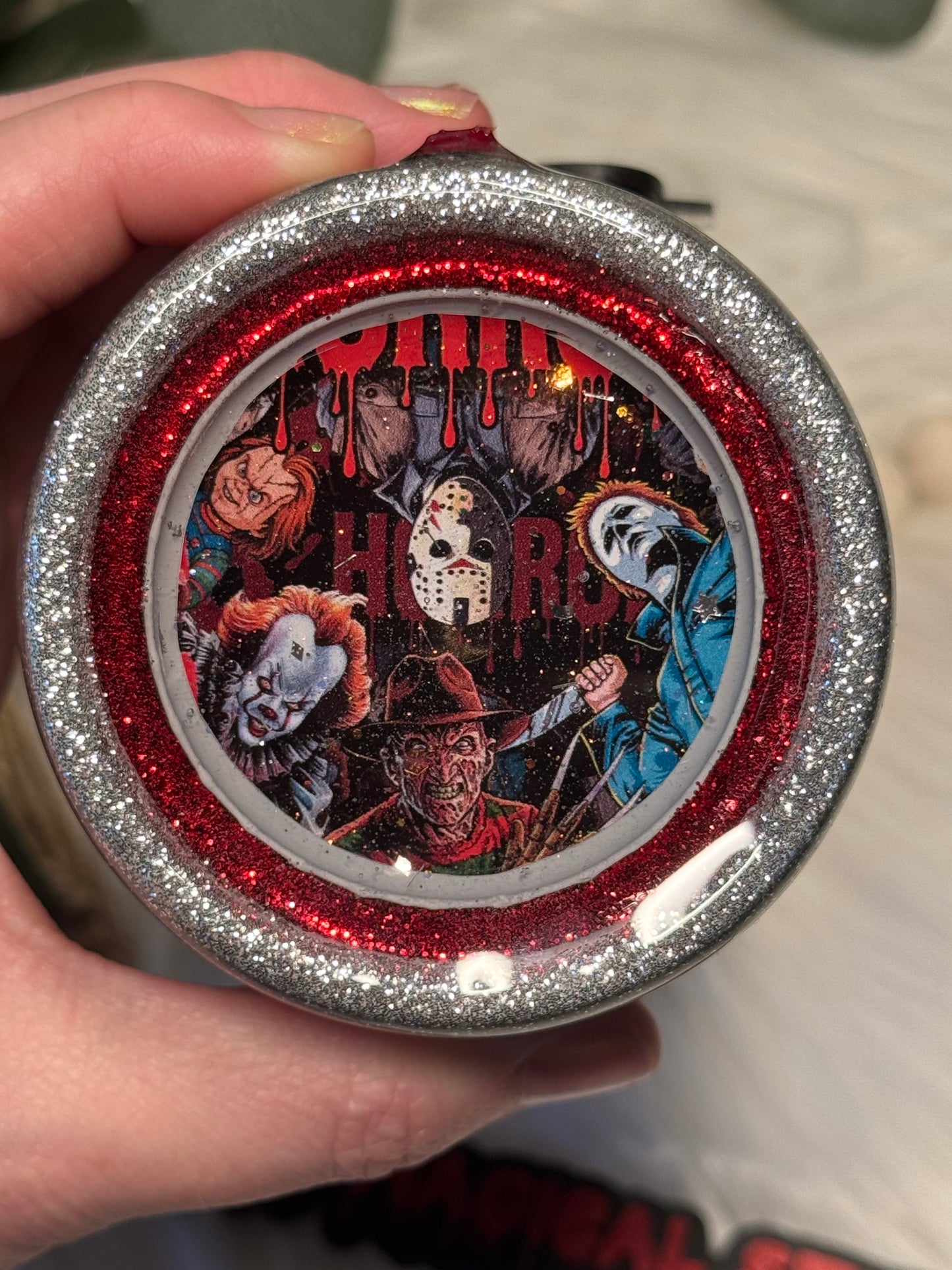 Horror Men Zipper Tumbler