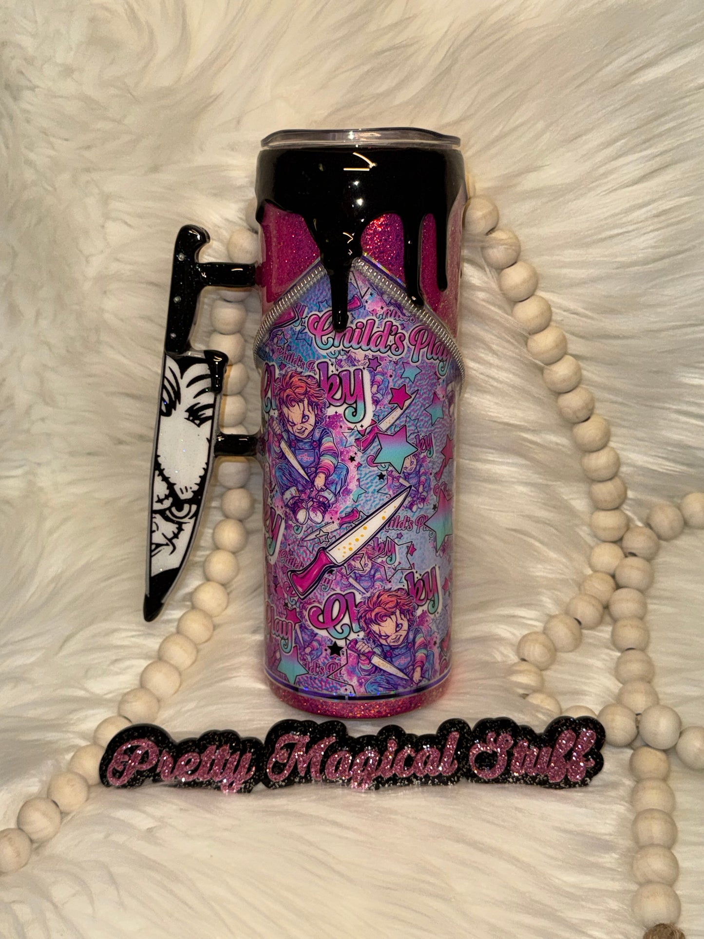 Chucky Zipper/3D handle tumbler
