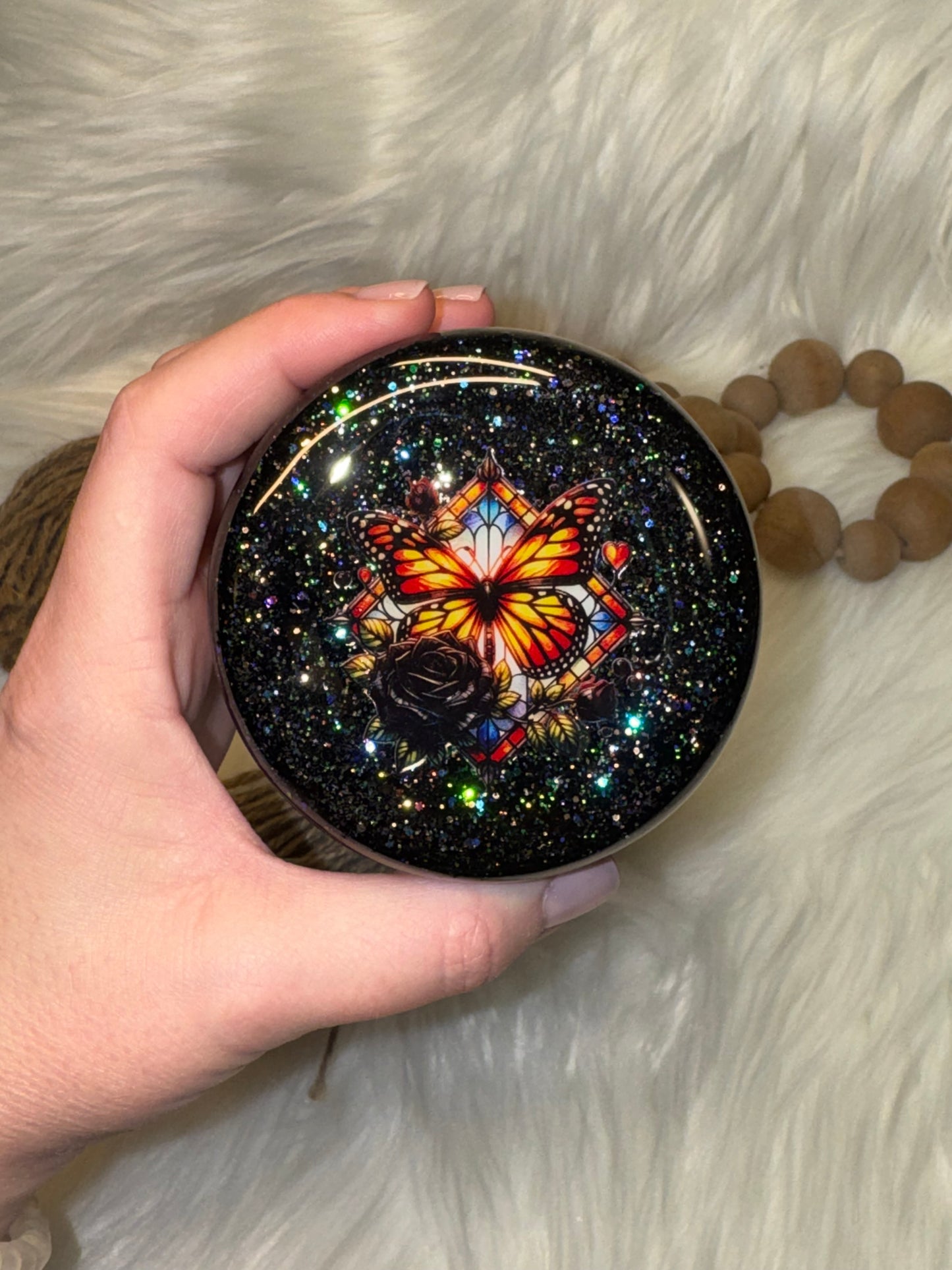 Butterfly Stained Glass Tumbler