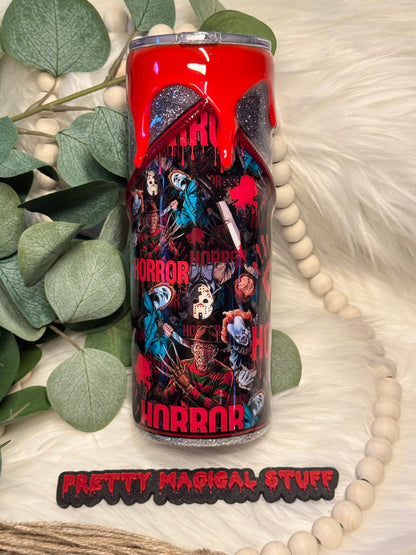Horror Men Zipper Tumbler