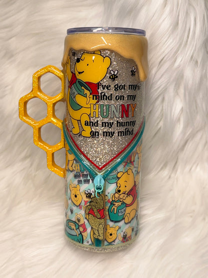 My mind on my hunny and my hunny on my mind tumbler