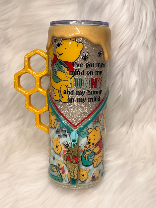 My mind on my hunny and my hunny on my mind tumbler
