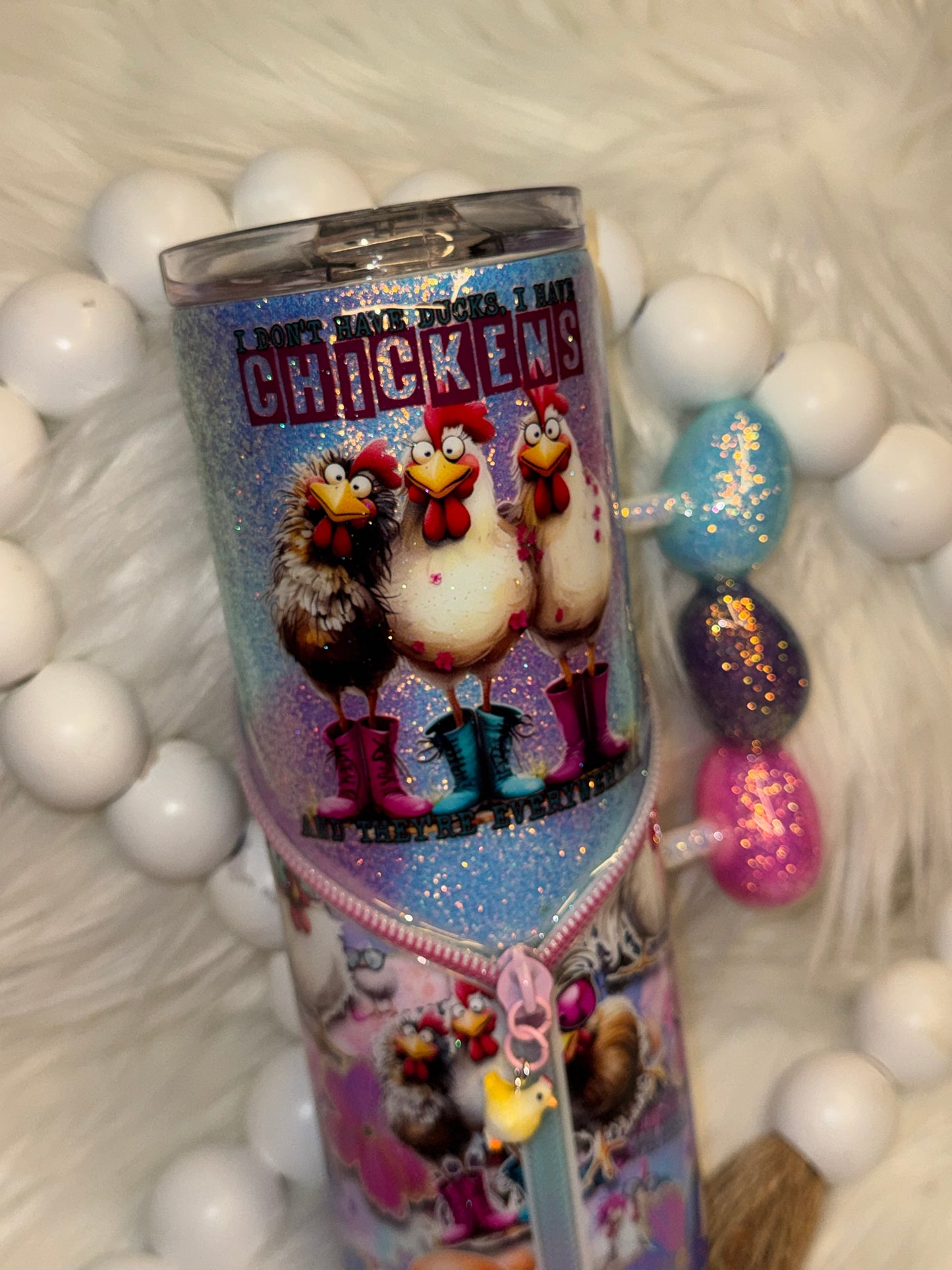 Chickens Everywhere tumbler