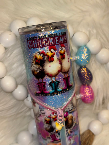 Chickens Everywhere tumbler