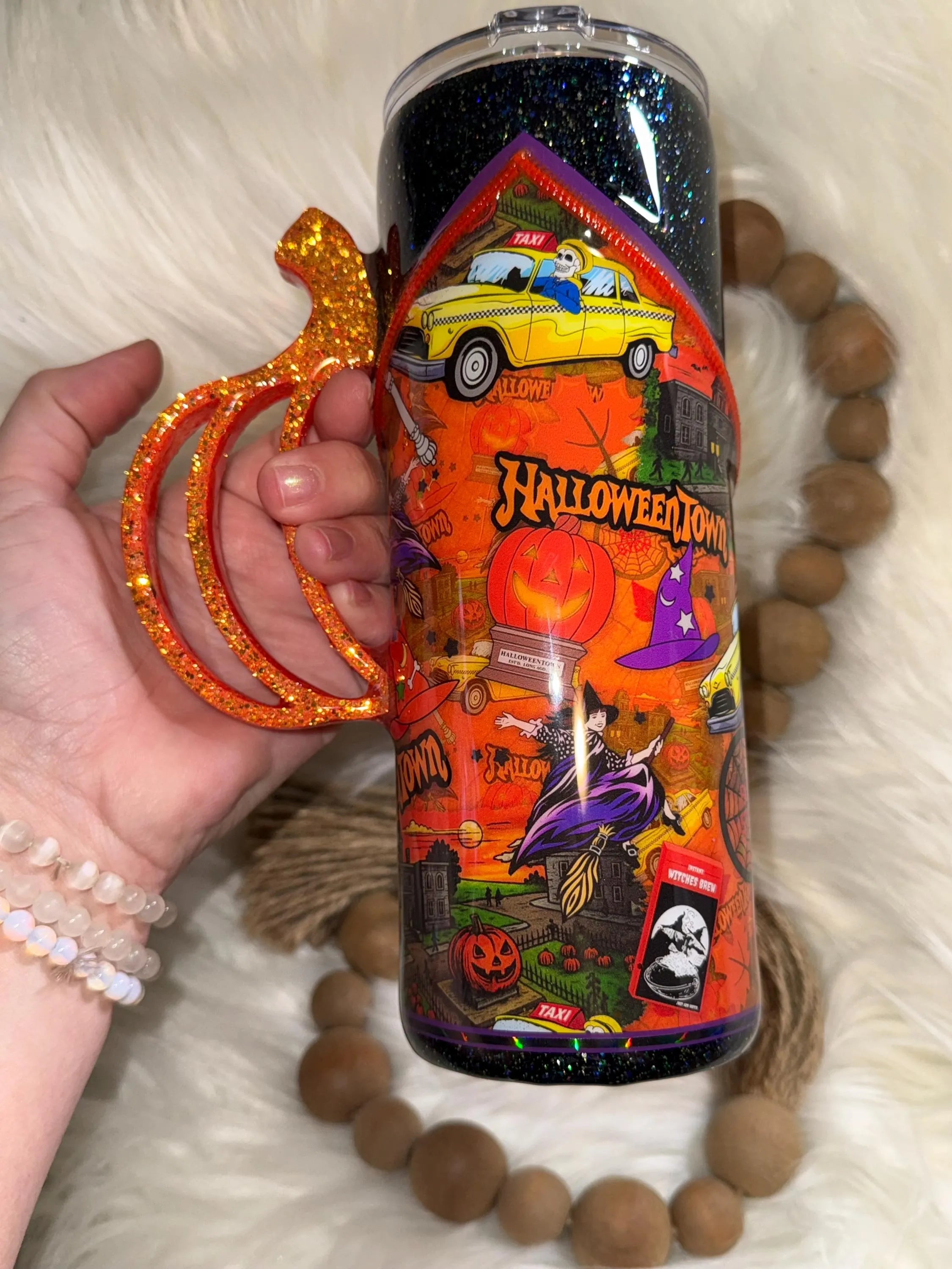 Halloween Town Snowglobe Shaker Cup